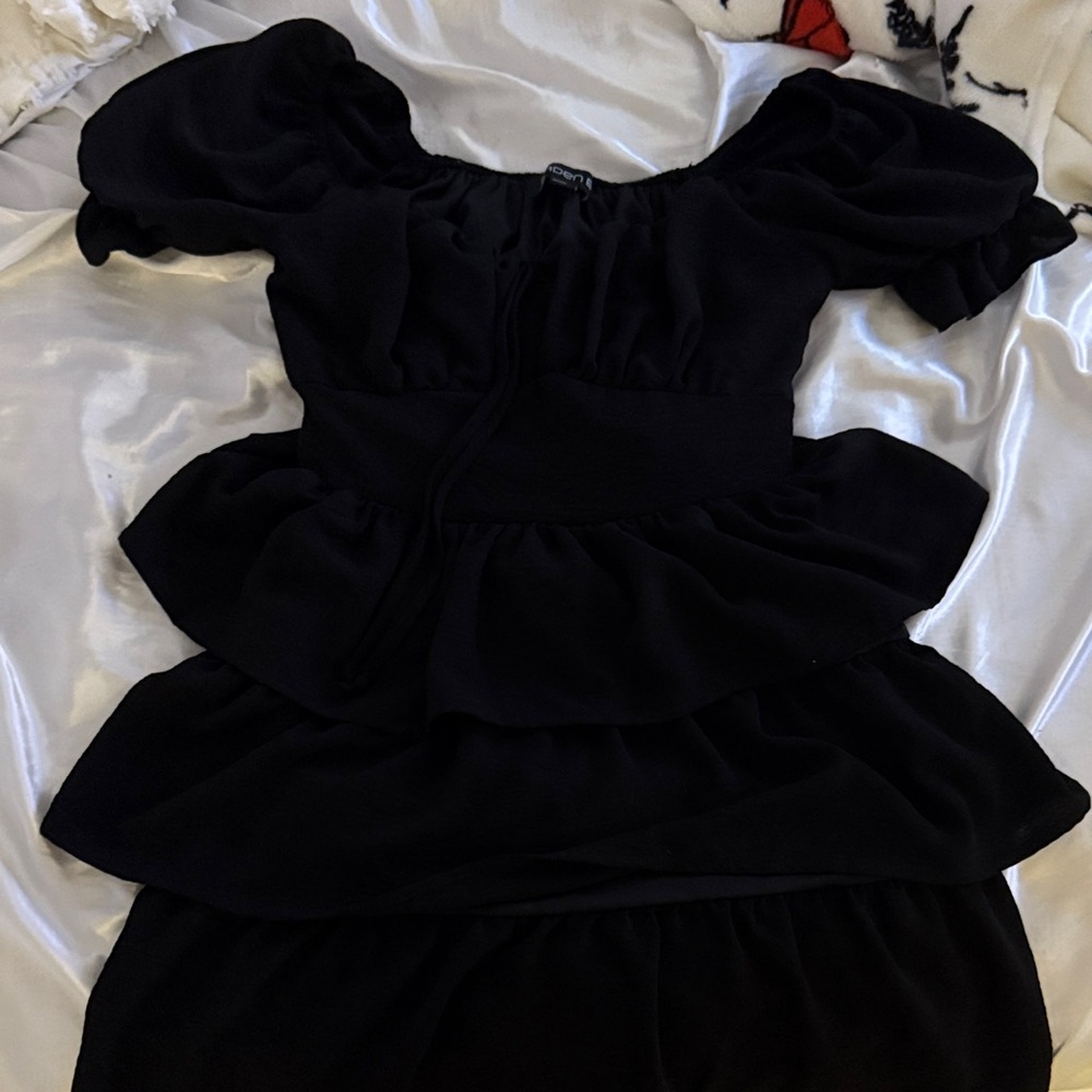 Arden B Black Midi Dress